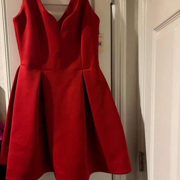 Ali Ro adorable dress with pleated flared bottom so cute dress up or down - Picture 3 of 14